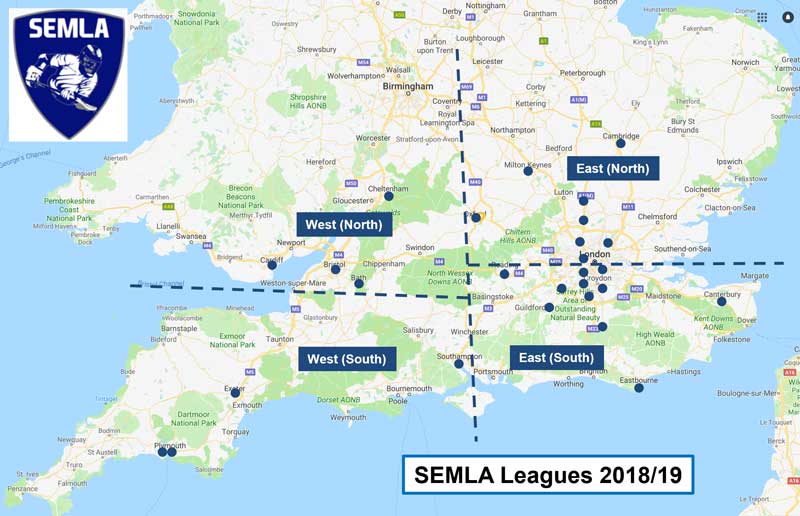 SEMLA League map